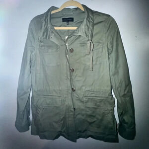 Talbots women’s‎ Green safari jacket size extra small or XS spring lightweight